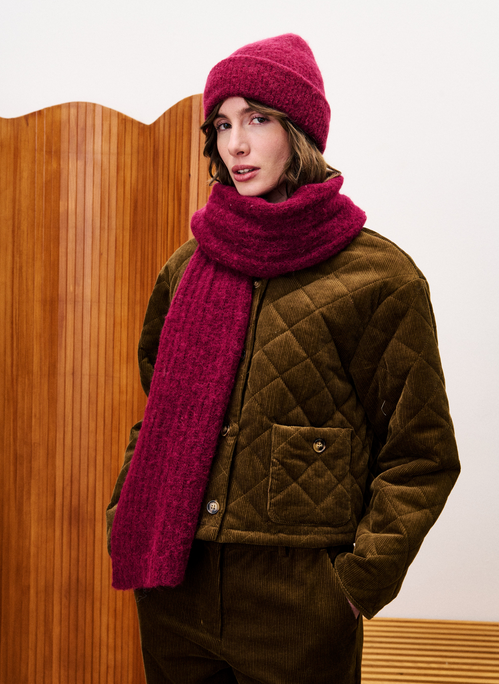 MÜTZE GLYCIN BORDEAUX