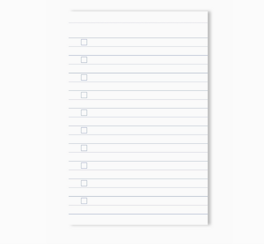 EVERYDAY LIST NOTIZBLOCK GESTREIFT BLAU