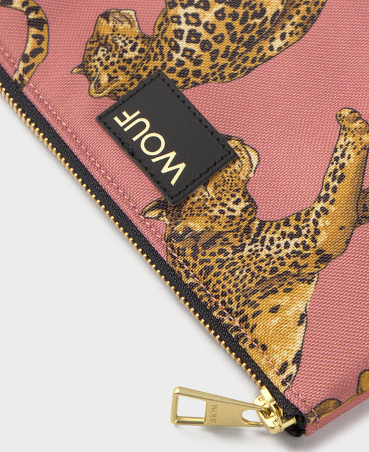 TASCHE POUCH BLUSH LEOPARD