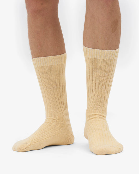 COLORFUL STANDARD MERINO SOCKEN SOFT YELLOW