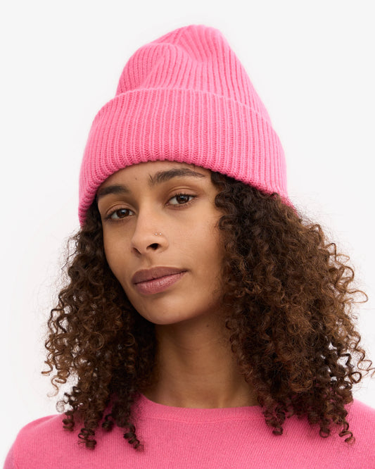 COLORFUL STANDARD MERINO WOLLE MÜTZE BUBBLEGUM PINK