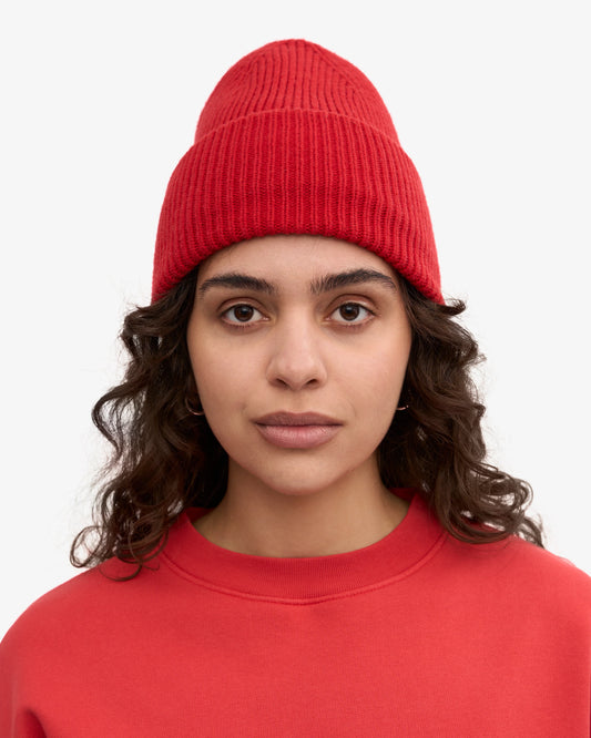 COLORFUL STANDARD MERINO WOLLE MÜTZE SCARLET RED