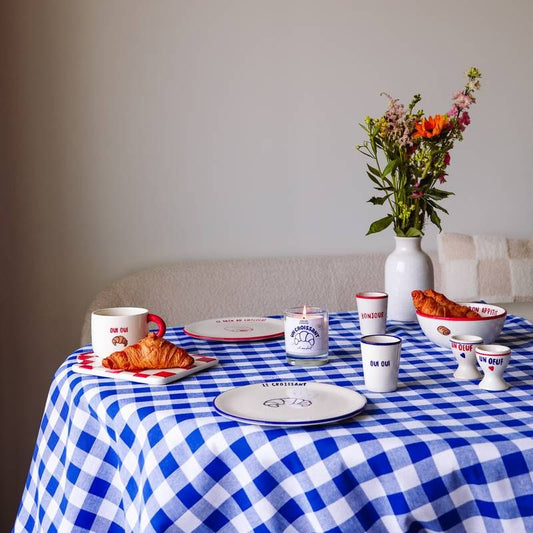FRÜHSTÜCKSTELLER LE CROISSANT BLAU