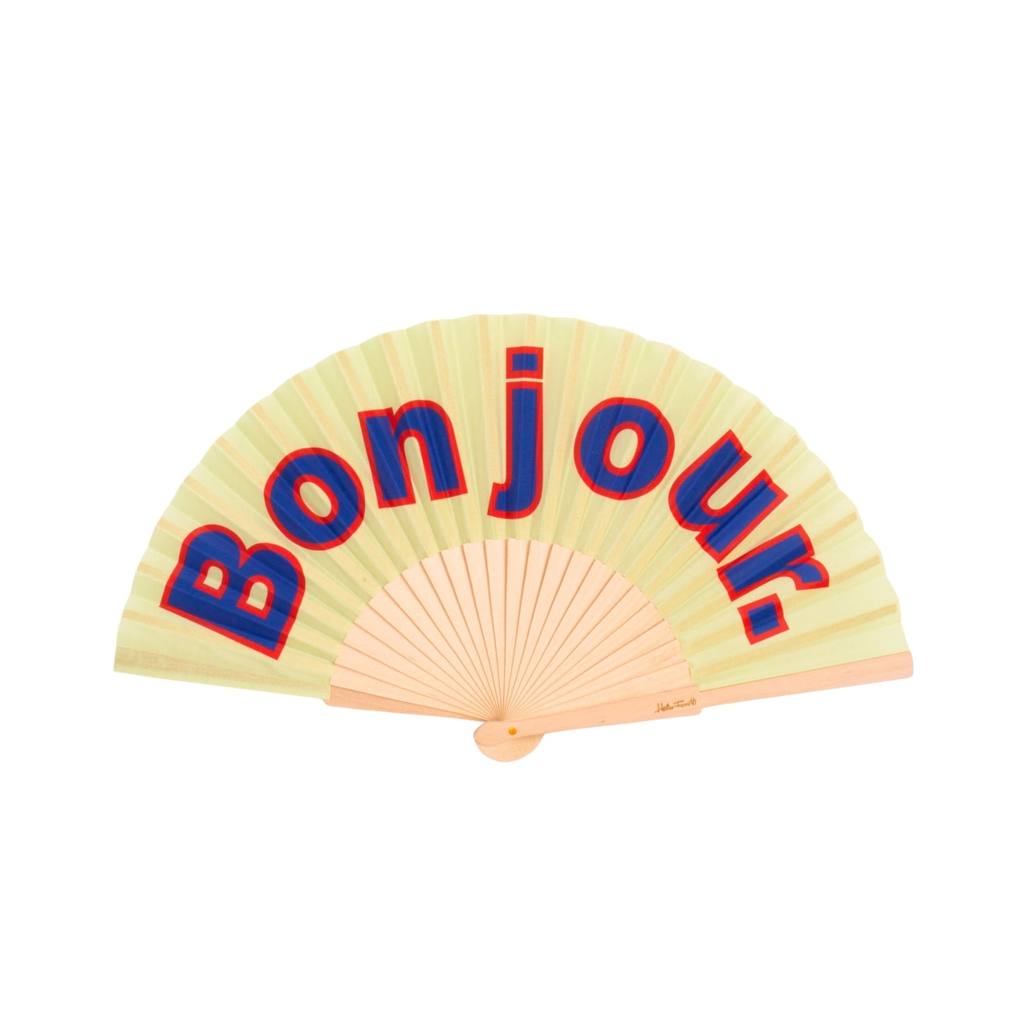 FÄCHER BONJOUR GELB