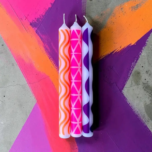 GRAPHIC LIGHTS KERZEN SET 3 STK
