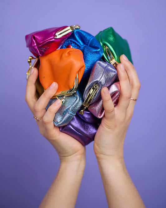 RUNDER GELDBEUTEL LIMETTE