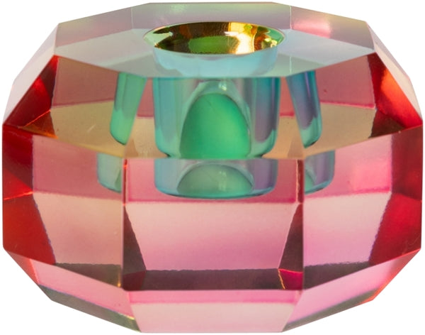KRISTALLHALTER PINK OMBRE flach