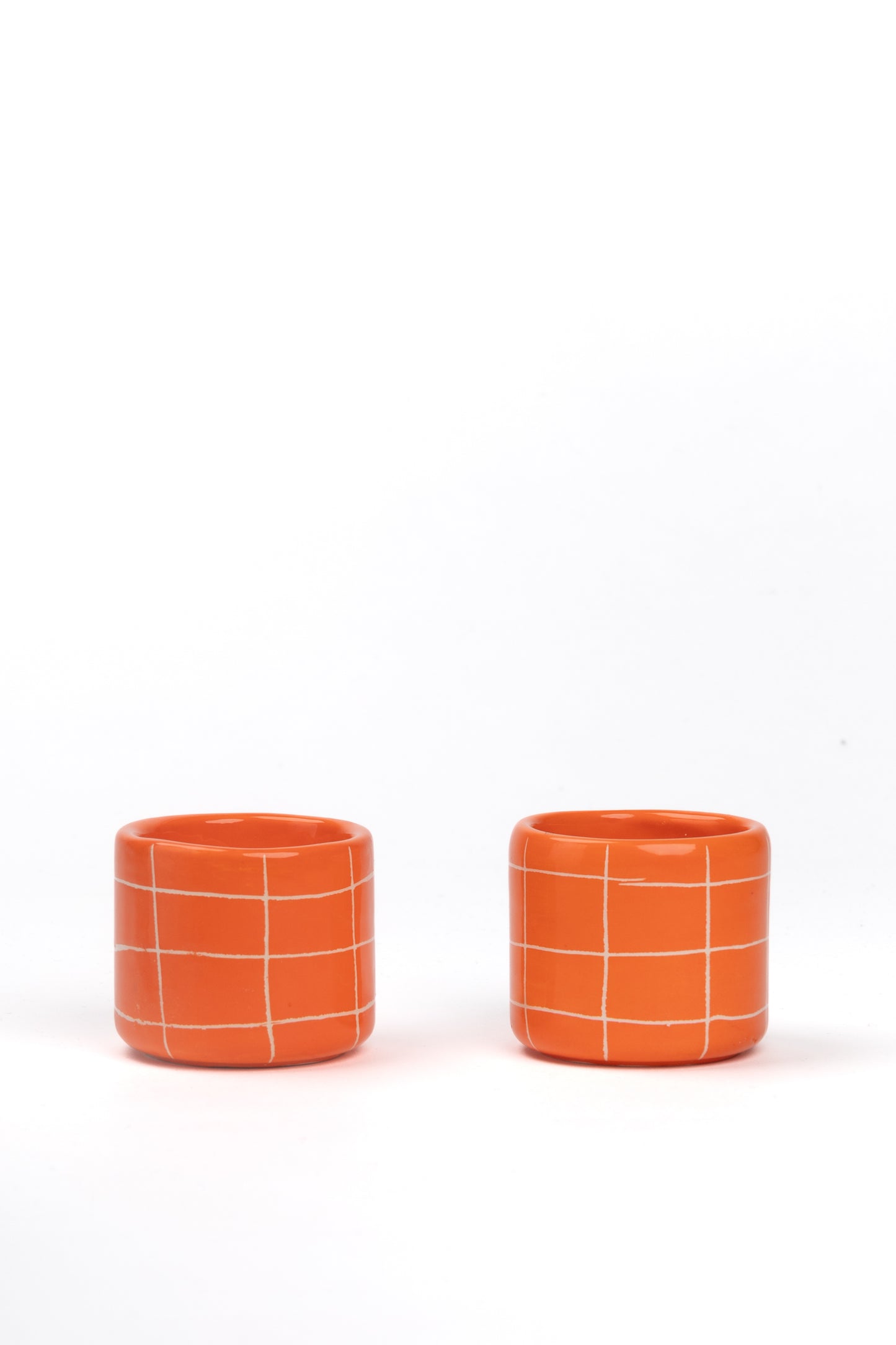 TASSE GRID ORANGE KLEIN