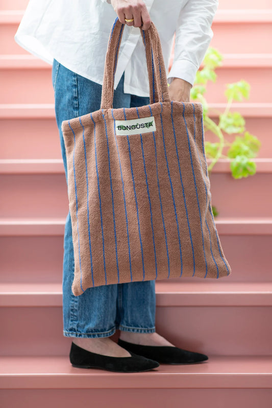 TOTEBAG TASCHE CAMEL & ULTRAMARINE