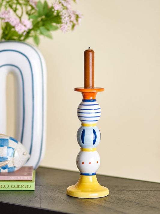 KERZENHALTER KAIRI GESTREIFT BUNT