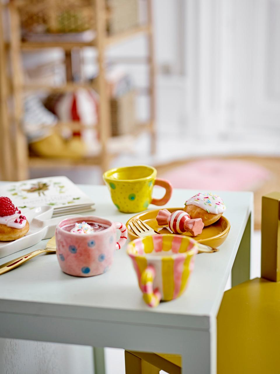 TASSE NINI GEPUNKTET GELB GRÜN