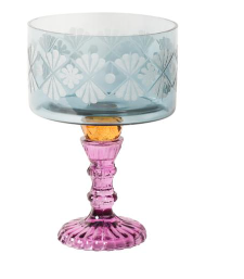 KRISTALLHALTER IN PINK BLAU