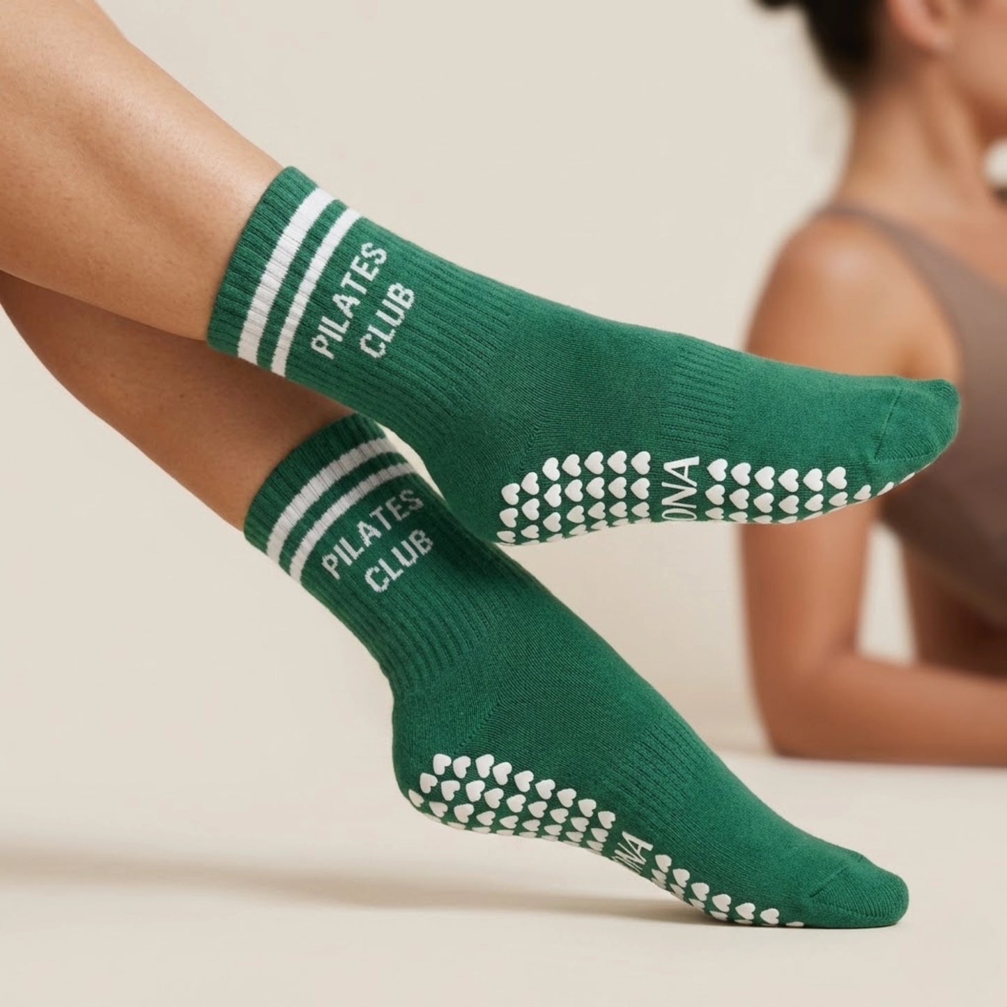 GRIP PILATES-SOCKEN – WALDGRÜN