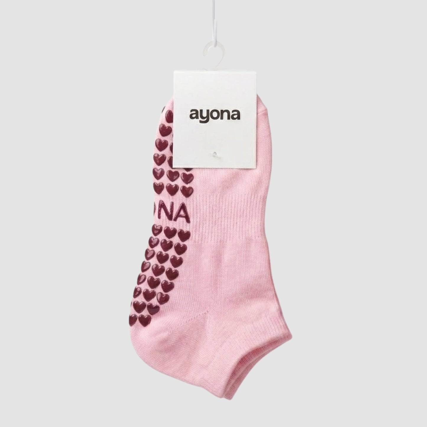 LOW RISE GRIP PILATES SOCKEN – PINK