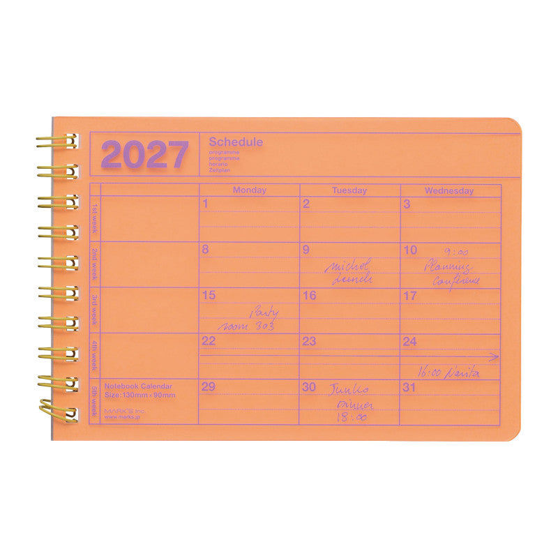 NOTIZBUCH KALENDER 2027 / XS