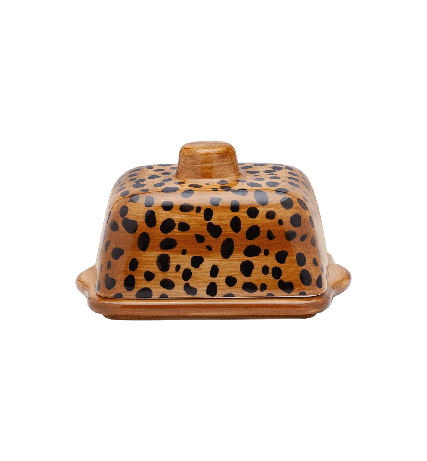 BUTTERDOSE LEOPARD GEMUSTERT