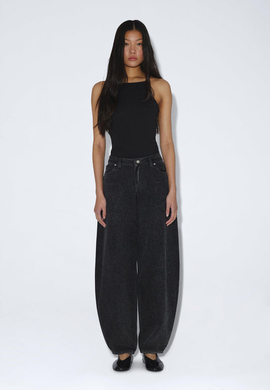 NANCI MID BARREL - LEOPARD BLACK