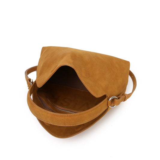TASCHE NOTE BRUSH STRUCTURE COGNAC