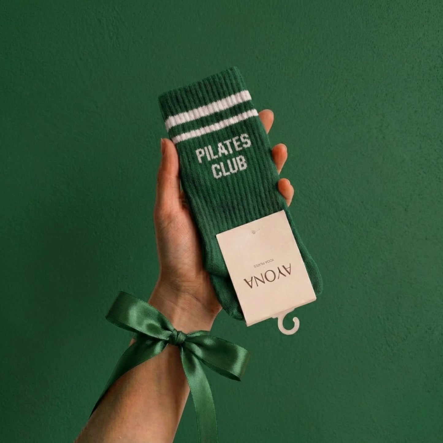 GRIP PILATES-SOCKEN – WALDGRÜN