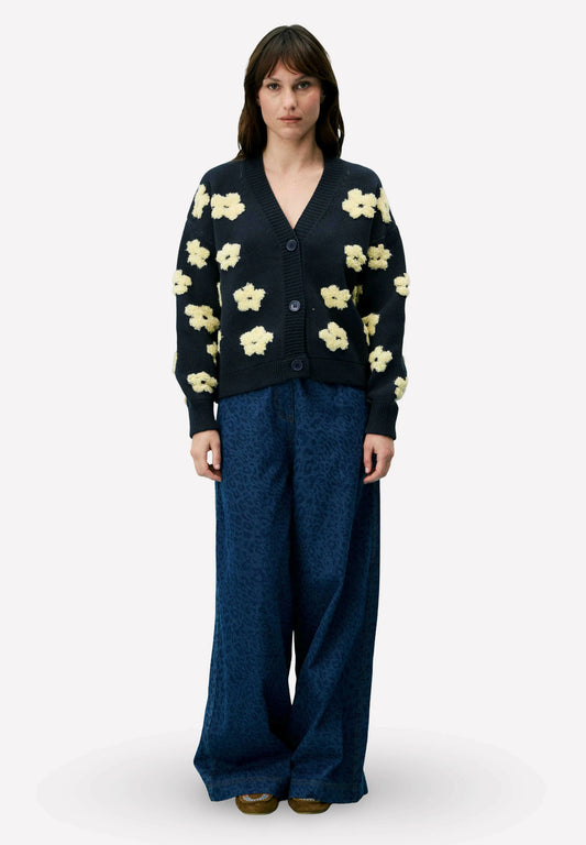 CARDIGAN BERGENIA BLEU MARINE