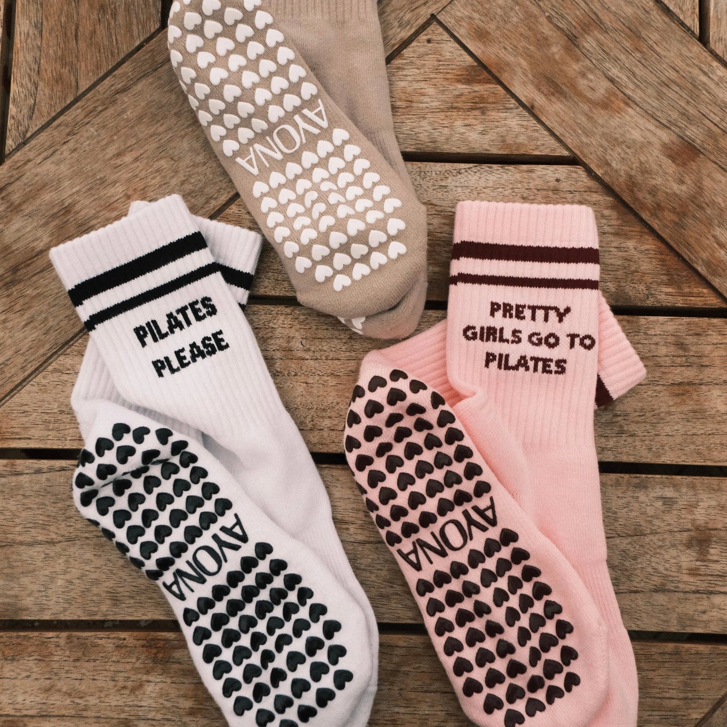 GRIP PILATES-SOCKEN – PINK