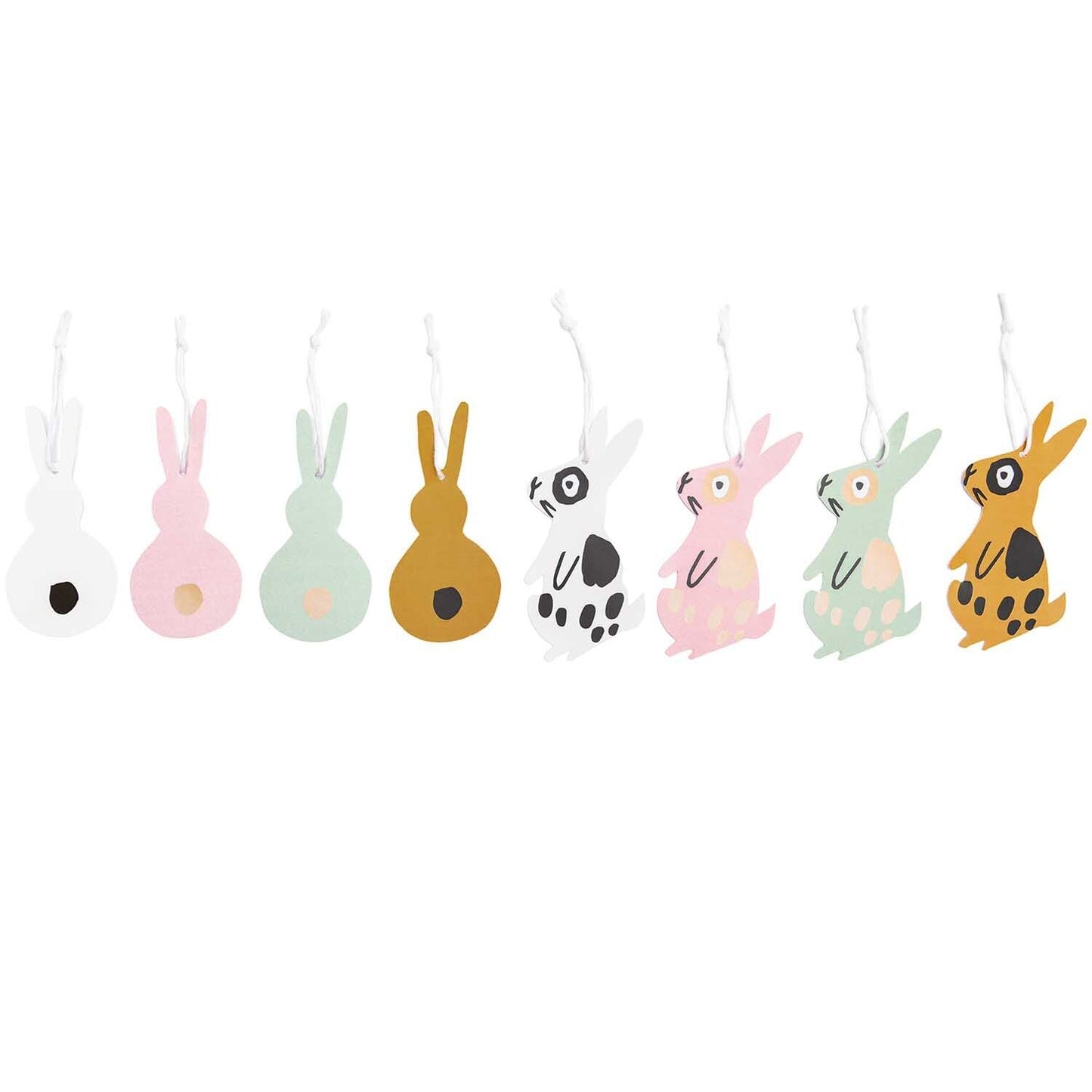 PAPER POETRY PAPIERANHÄNGER Bunny Hop Hasen 8 Stk