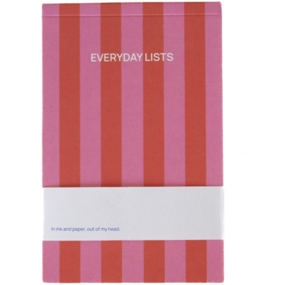 EVERYDAY LIST NOTIZBLOCK GESTREIFT PINK