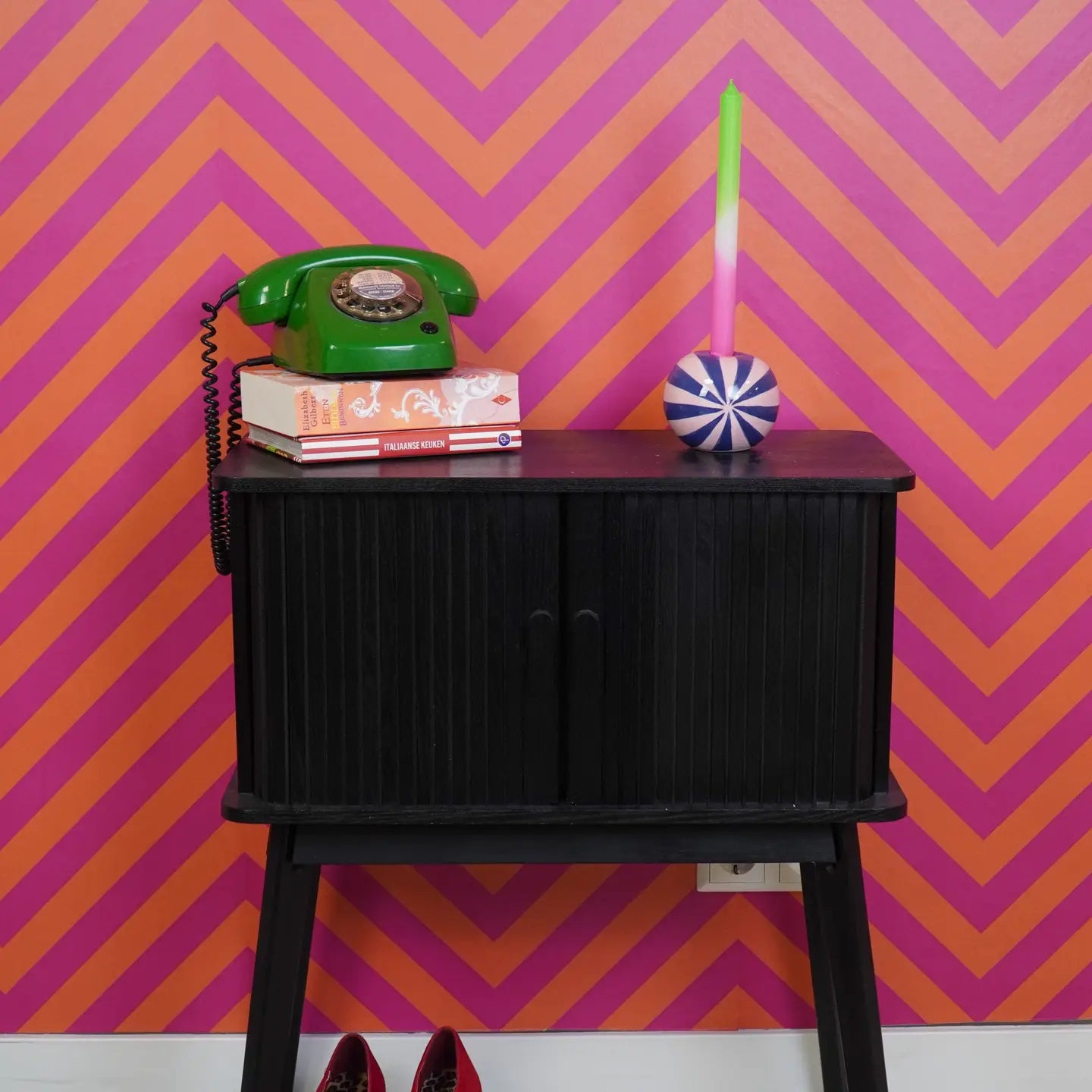 KERZENHALTER KUGEL CANDY SWIRL