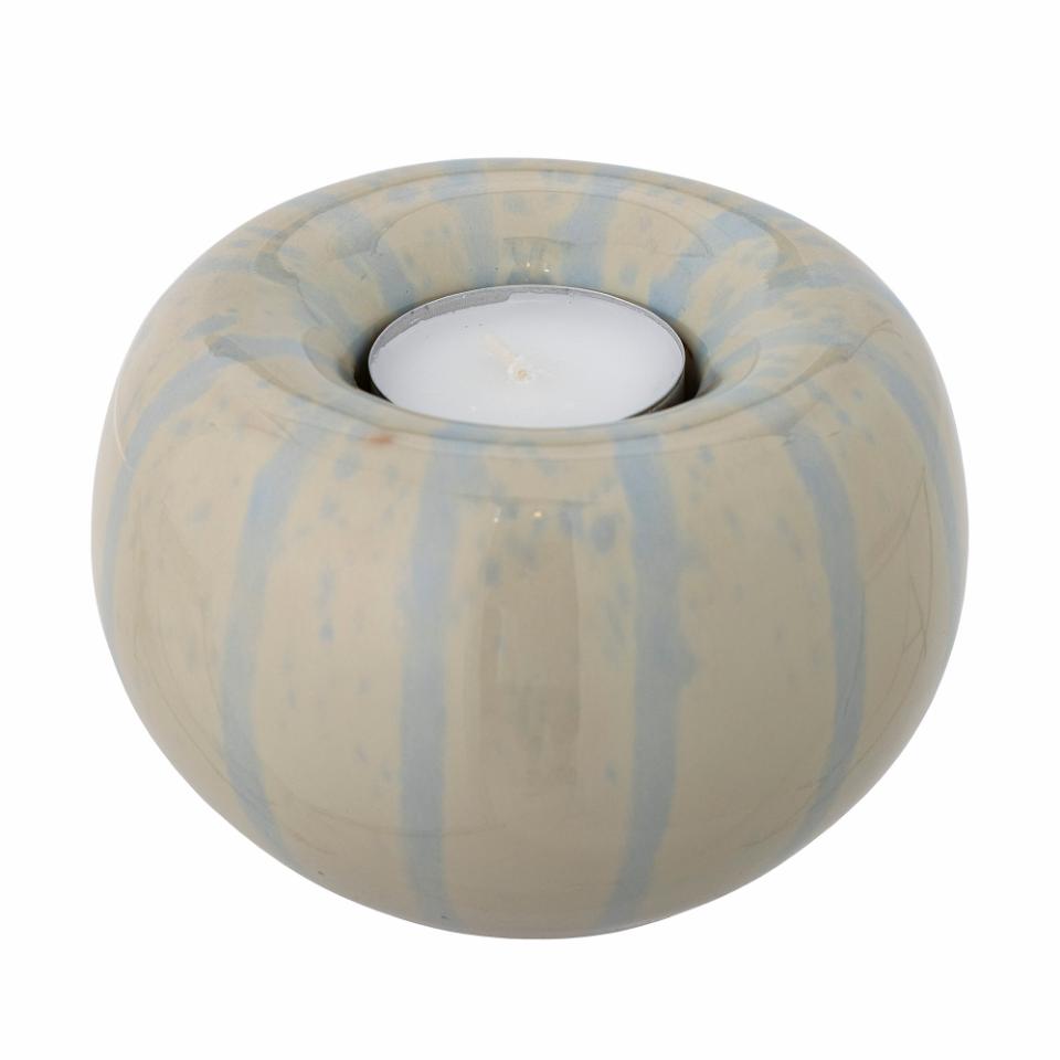 KERZENHALTER AGATE RUND STREIFEN