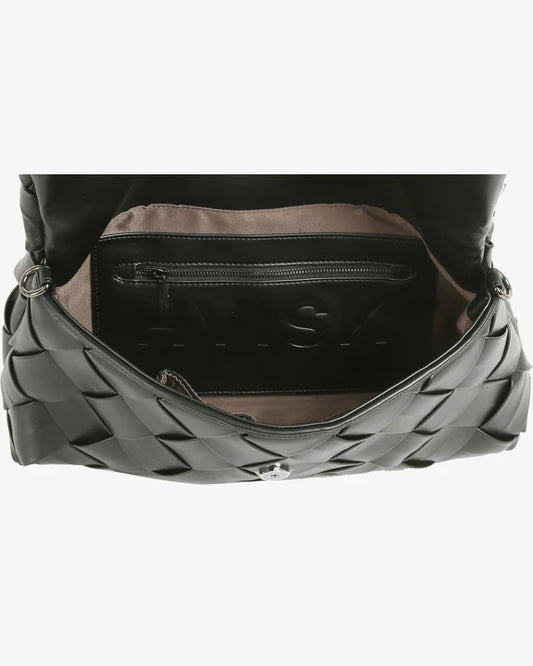 ARLENE BRAIDED SOFT STRUCTURE - BLACK