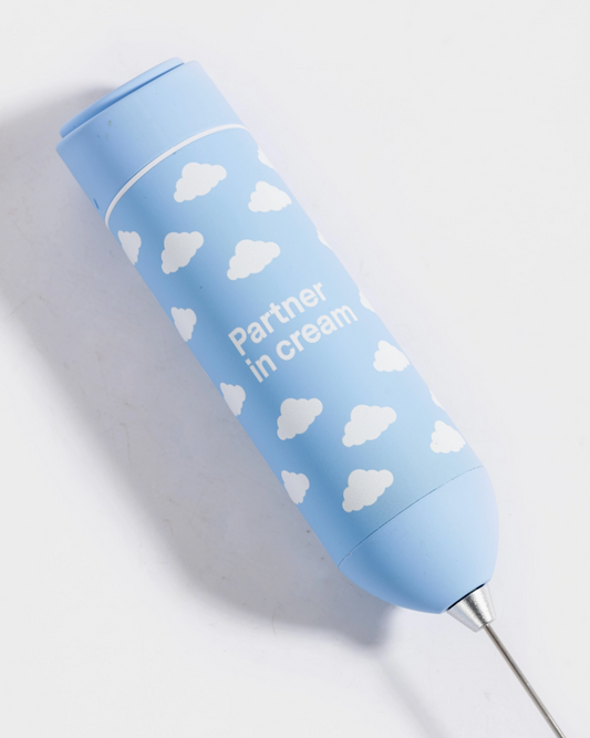 MILCHSCHÄUMER WOLKE PARTNER IN CREAM BLAU