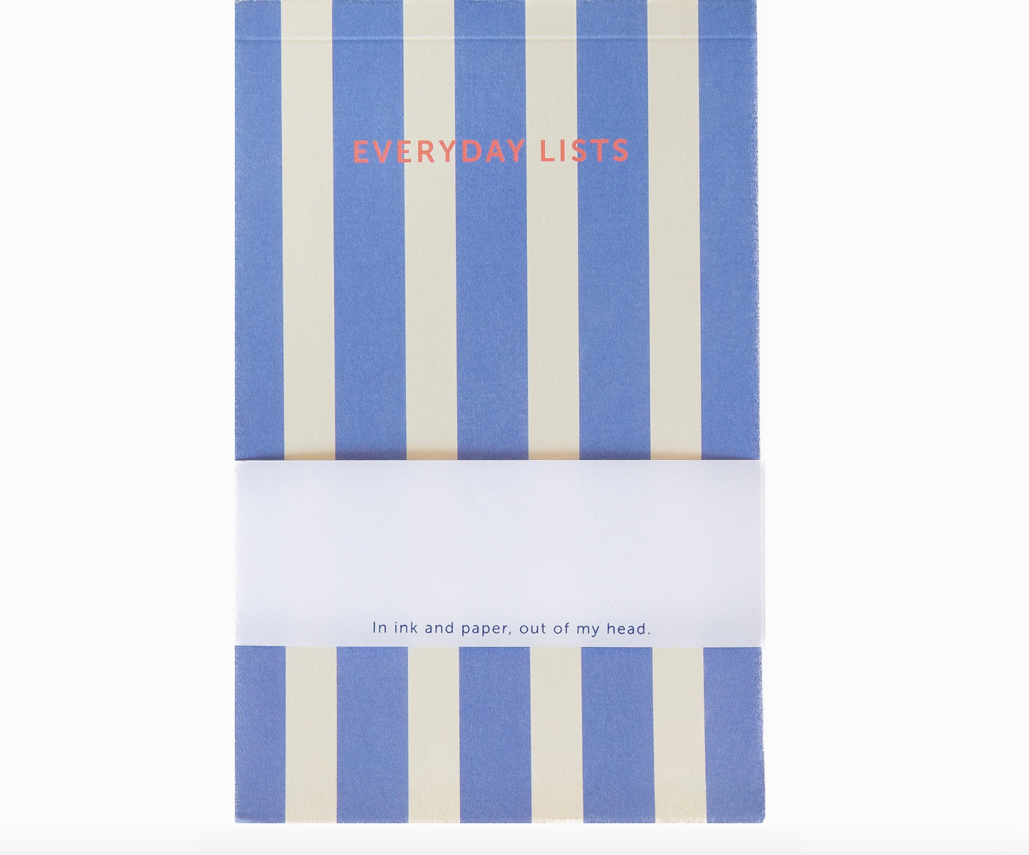 EVERYDAY LIST NOTIZBLOCK GESTREIFT BLAU
