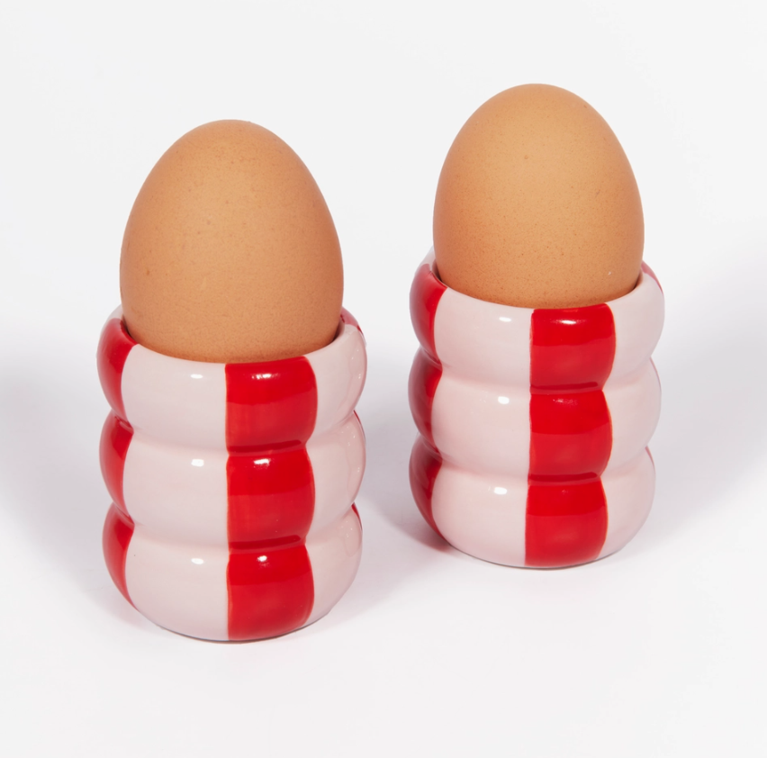 EIERBECHER STREIFEN EINZELN