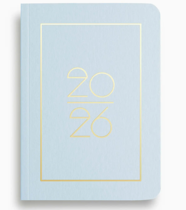 TASCHENKALENDER DIN A6 HELLBLAU