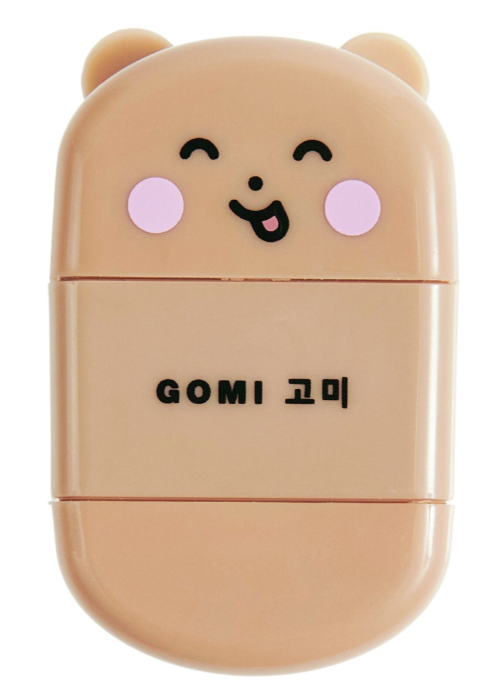 RADIERGUMMI MIT ANSPITZER BÄR HELLBRAUN