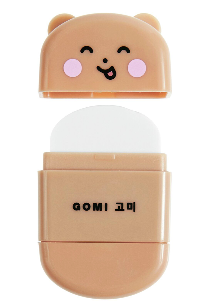 RADIERGUMMI MIT ANSPITZER BÄR HELLBRAUN