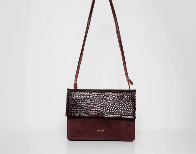 HANDY TASCHE MEDIUM - MIX CROCO BURGUNDY