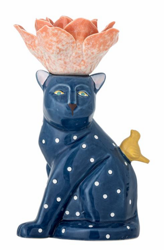 KERZENHALTER ERI BLAU