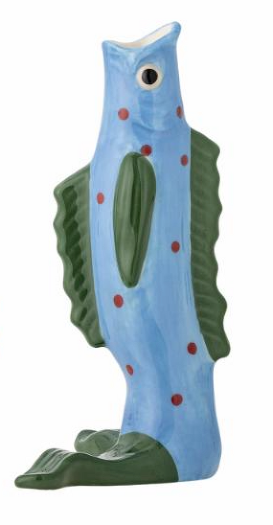 VASE MAKO FISCH BLAU