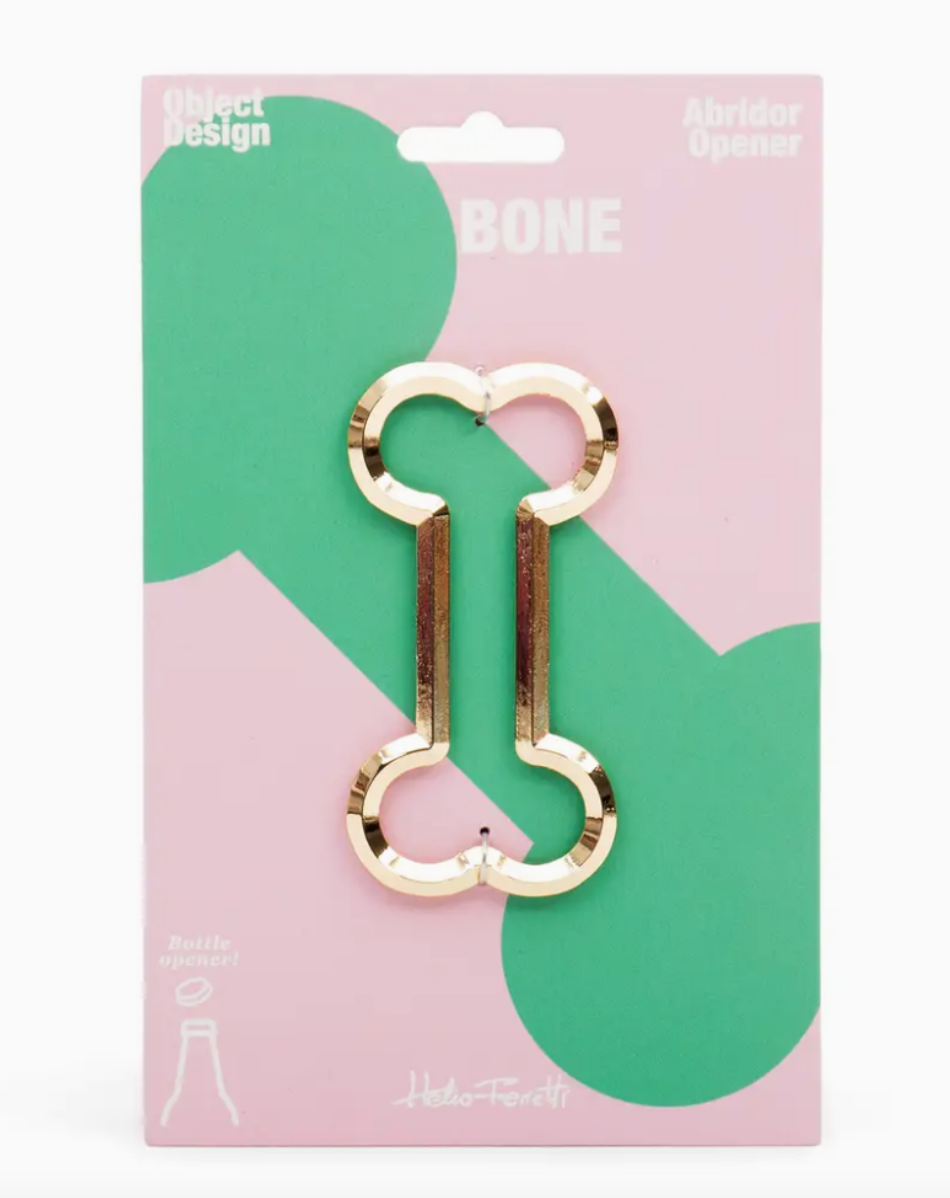FLASCHENÖFFNER GOLDENER KNOCHEN