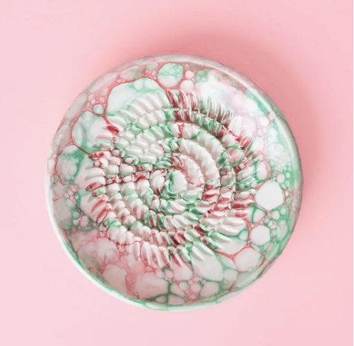 REIBPLATTE + PINSEL Ø14 CM KLEIN