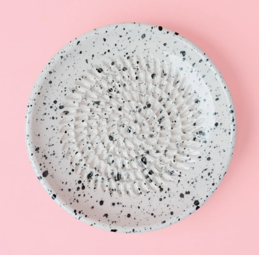 REIBPLATTE + PINSEL Ø14 CM KLEIN