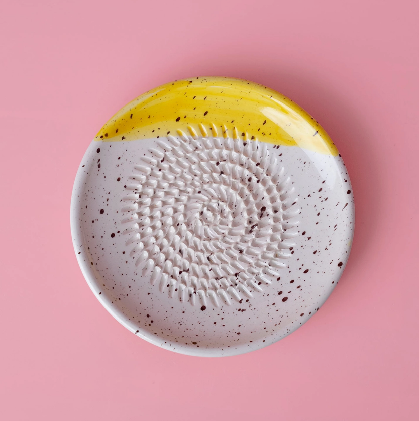 REIBPLATTE + PINSEL Ø14 CM KLEIN