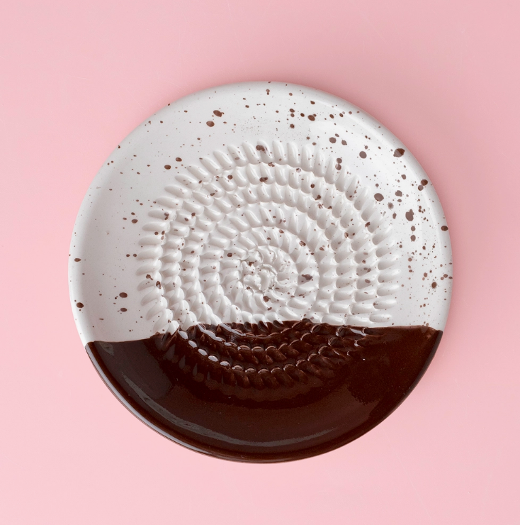 REIBPLATTE + PINSEL Ø14 CM KLEIN