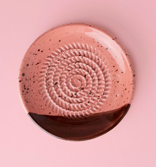 REIBPLATTE + PINSEL Ø14 CM KLEIN