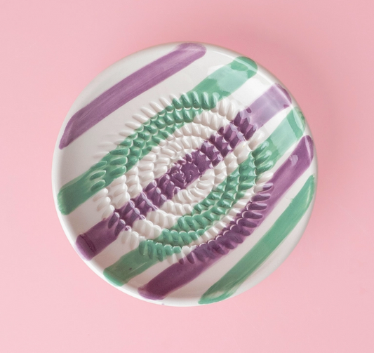 REIBPLATTE + PINSEL Ø14 CM KLEIN