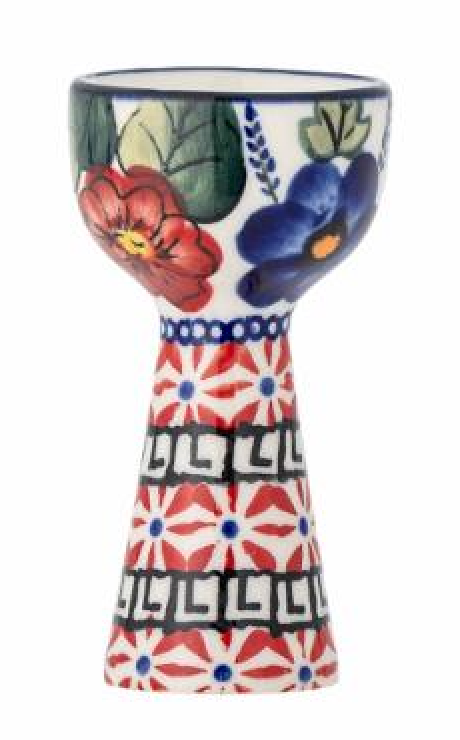 EIERBECHER FLORIST BLUMENMUSTER BLAU