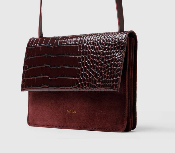 HANDY TASCHE MEDIUM - MIX CROCO BURGUNDY
