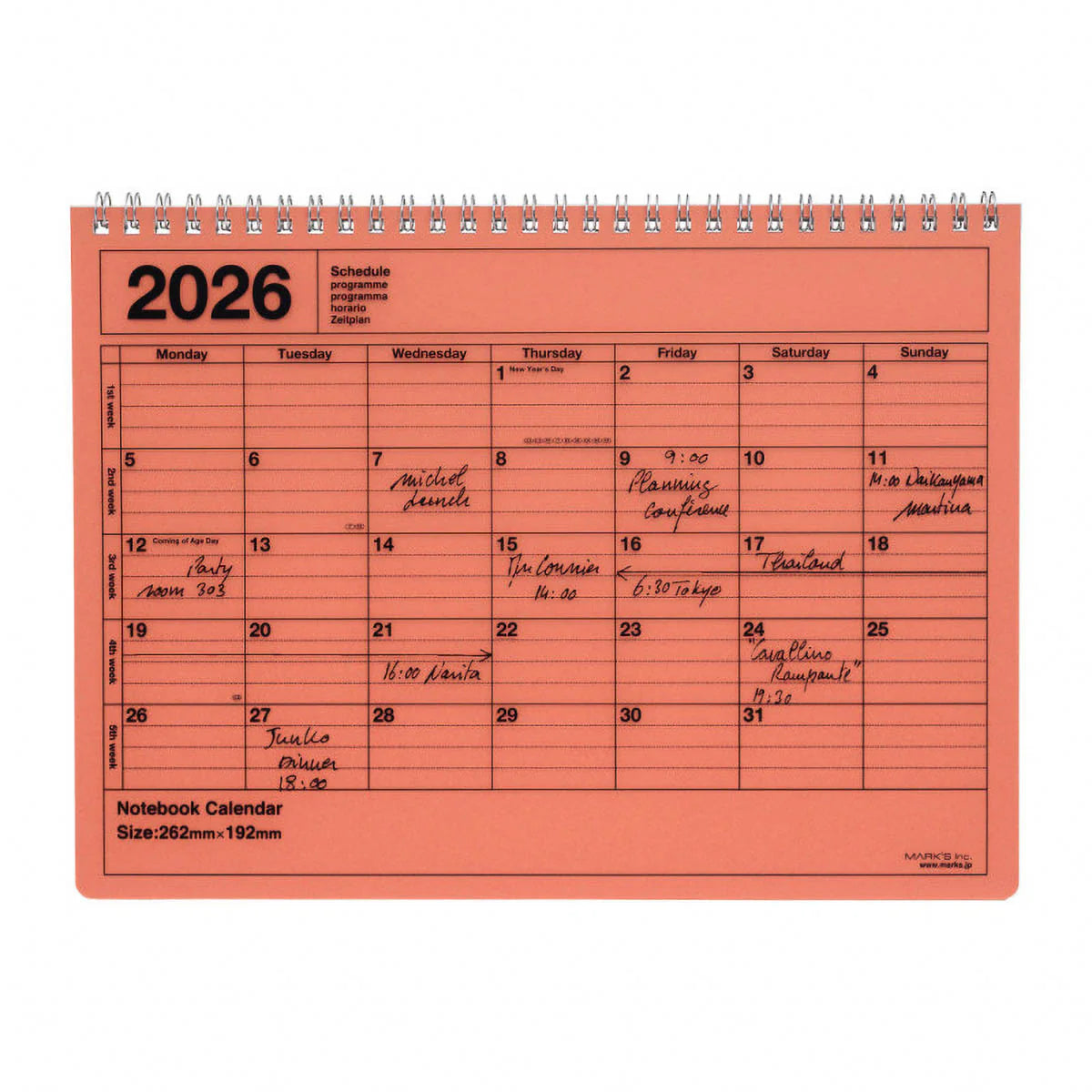 NOTEBOOK KALENDAR 2026 M
