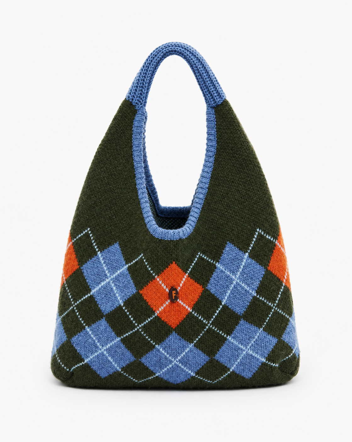 TASCHE GEMUSTERT BRAUN